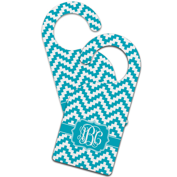 Pixelated Chevron Door Hanger - MAIN