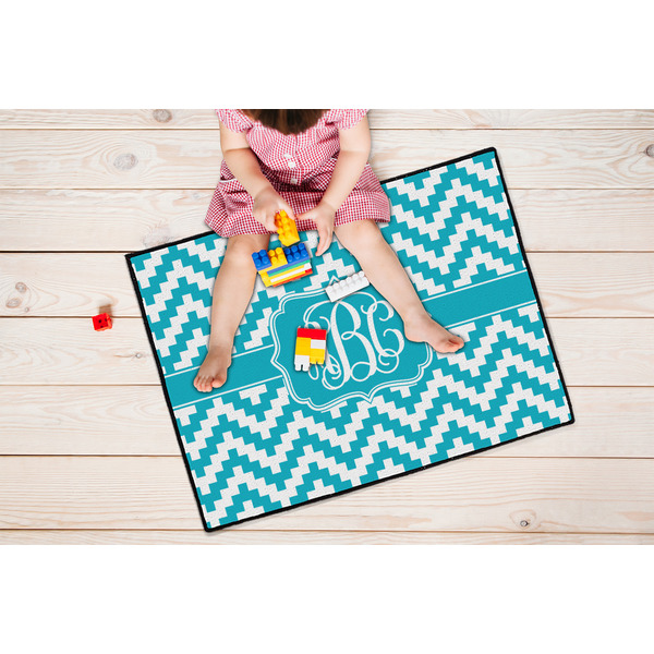 Pixelated Chevron Door Mats - LIFESTYLE kid