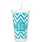 Pixelated Chevron Double Wall Tumbler with Straw (Personalized)