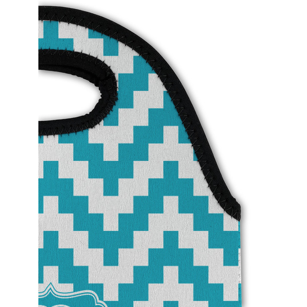 Pixelated Chevron Double Wine Tote - Detail 1 (new)