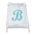 Pixelated Chevron Drawstring Backpack - Sweatshirt Fleece - Double Sided (Personalized)