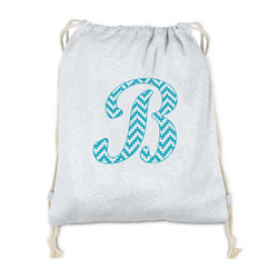 Pixelated Chevron Drawstring Backpack - Sweatshirt Fleece - Double Sided (Personalized)