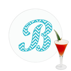 Pixelated Chevron Printed Drink Topper -  2.5" (Personalized)