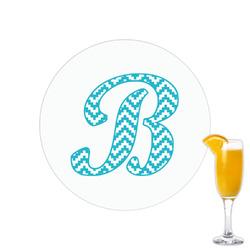 Pixelated Chevron Printed Drink Topper - 2.15" (Personalized)