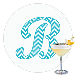 Pixelated Chevron Printed Drink Topper - 3.5" (Personalized)