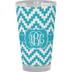 Pixelated Chevron Pint Glass - Full Color (Personalized)