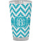 Pixelated Chevron Pint Glass - Full Color - Front View