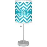 Pixelated Chevron Lamp with Drum Shade (Personalized)