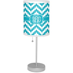 Pixelated Chevron 7" Drum Lamp with Shade (Personalized)
