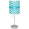 Pixelated Chevron Drum Lampshade with base included