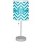 Pixelated Chevron Lamp with Drum Shade (Personalized)
