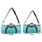 Pixelated Chevron Duffle Bag Small and Large