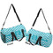 Pixelated Chevron Duffle bag large front and back sides