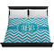 Pixelated Chevron Duvet Cover - King - On Bed - No Prop