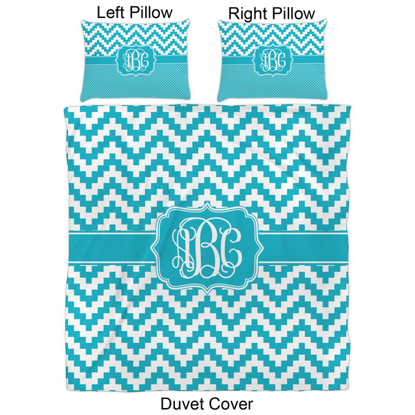 Pixelated Chevron Duvet Cover Set - Queen - Approval