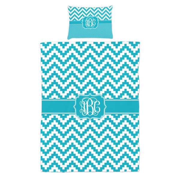 Pixelated Chevron Duvet Cover Set - Twin - Alt Approval