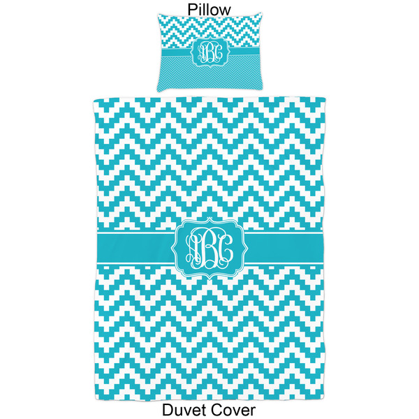 Pixelated Chevron Duvet Cover Set - Twin - Approval