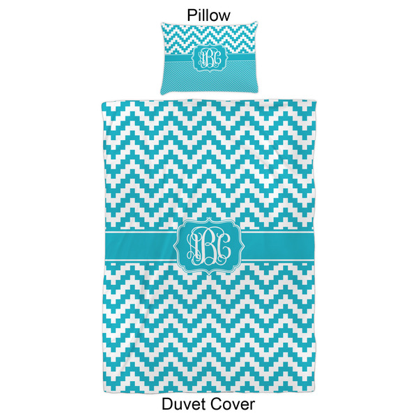 Pixelated Chevron Duvet Cover Set - Twin XL - Approval