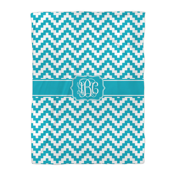 Pixelated Chevron Duvet Cover - Twin XL - Front