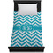 Pixelated Chevron Duvet Cover - Twin XL - On Bed - No Prop