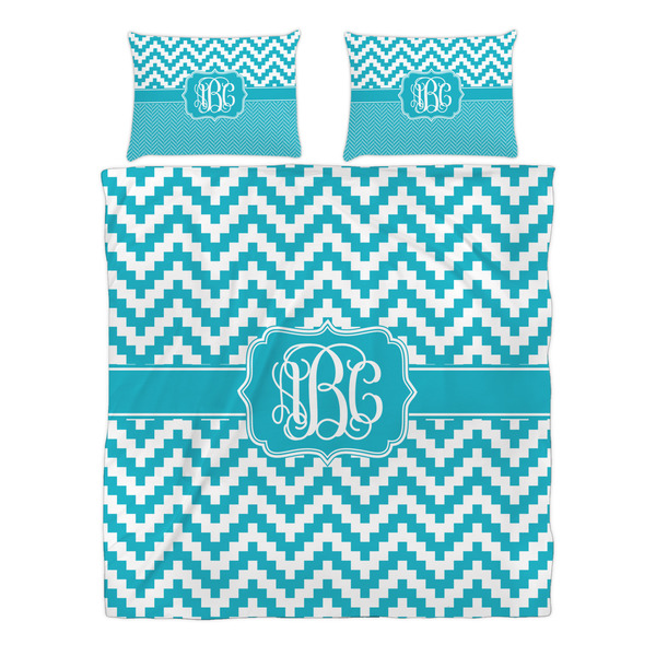 Pixelated Chevron Duvet cover Set - Queen - Alt Approval