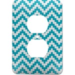 Pixelated Chevron Electric Outlet Plate