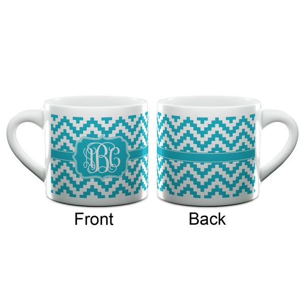 Pixelated Chevron Espresso Cup - 6oz (Double Shot) (APPROVAL)