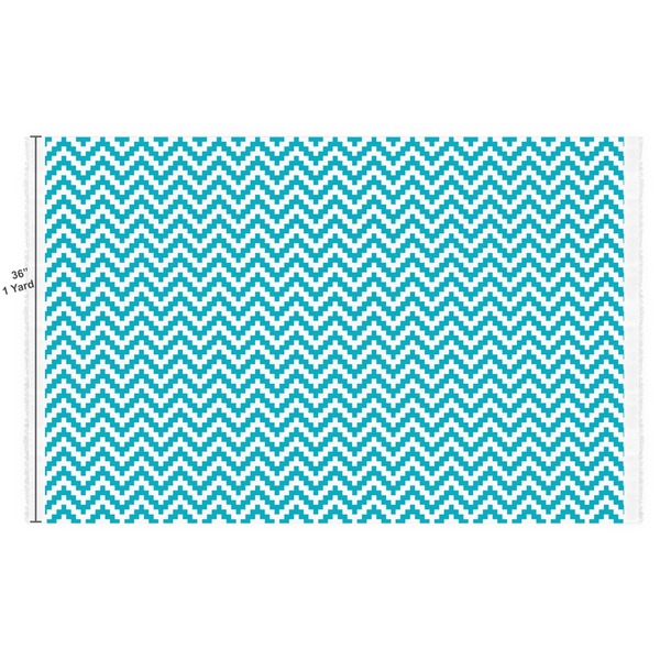 Pixelated Chevron Fabric Full Yard