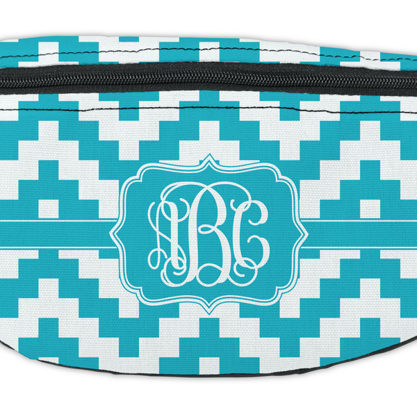 Pixelated Chevron Fanny Pack - Closeup