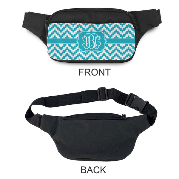 Pixelated Chevron Fanny Packs - APPROVAL