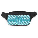 Pixelated Chevron Fanny Pack - Modern Style (Personalized)