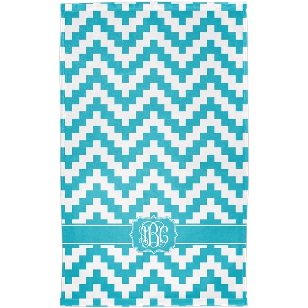 Pixelated Chevron Finger Tip Towel - Full View