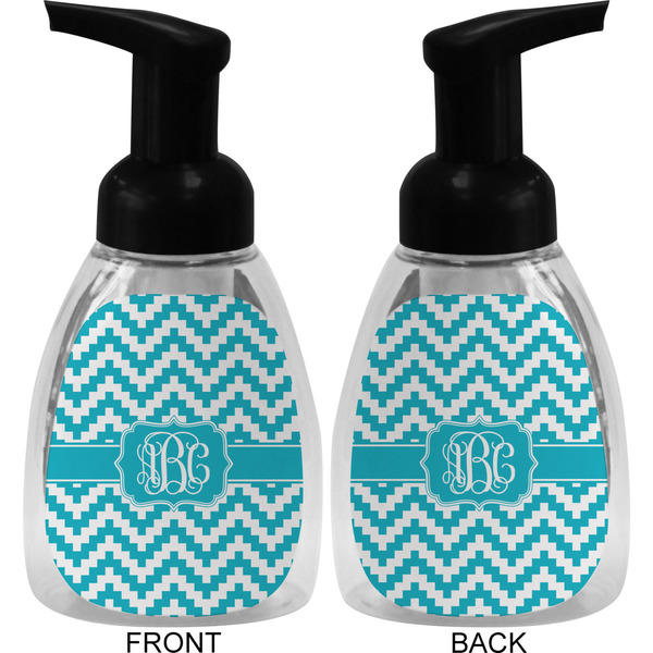 Pixelated Chevron Foam Soap Bottle (Front & Back)