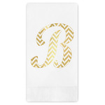 Pixelated Chevron Guest Napkins - Foil Stamped (Personalized)