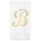 Pixelated Chevron Foil Stamped Guest Napkins - Front View