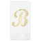 Pixelated Chevron Guest Napkins - Foil Stamped (Personalized)