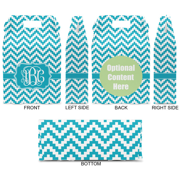 Pixelated Chevron Gable Favor Box - Approval