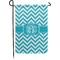 Pixelated Chevron Small Garden Flag - Double Sided w/ Monograms