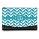 Pixelated Chevron Genuine Leather Women's Wallet - Small (Personalized)