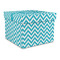 Pixelated Chevron Gift Boxes with Lid - Canvas Wrapped - Large - Front/Main