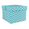 Pixelated Chevron Gift Box with Lid - Canvas Wrapped - Large (Personalized)