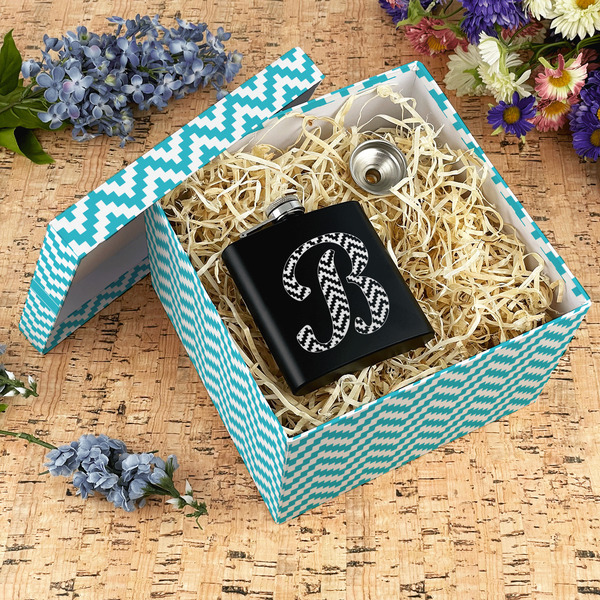 Pixelated Chevron Gift Boxes with Lid - Canvas Wrapped - X-Large - In Context