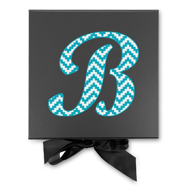 Pixelated Chevron Gift Boxes with Magnetic Lid - Black - Approval