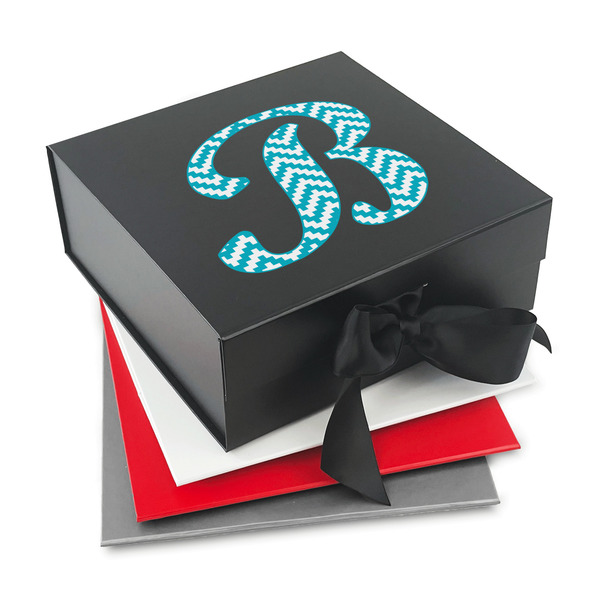 Custom Pixelated Chevron Gift Box with Magnetic Lid (Personalized)