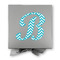 Pixelated Chevron Gift Boxes with Magnetic Lid - Silver - Approval