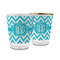Pixelated Chevron Glass Shot Glass - 1.5 oz (Personalized)