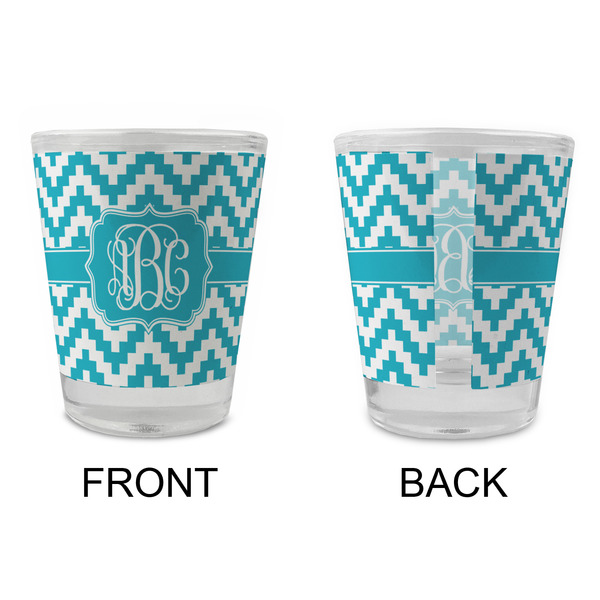 Pixelated Chevron Glass Shot Glass - Standard - APPROVAL