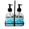 Pixelated Chevron Glass Soap & Lotion Bottles (Personalized)
