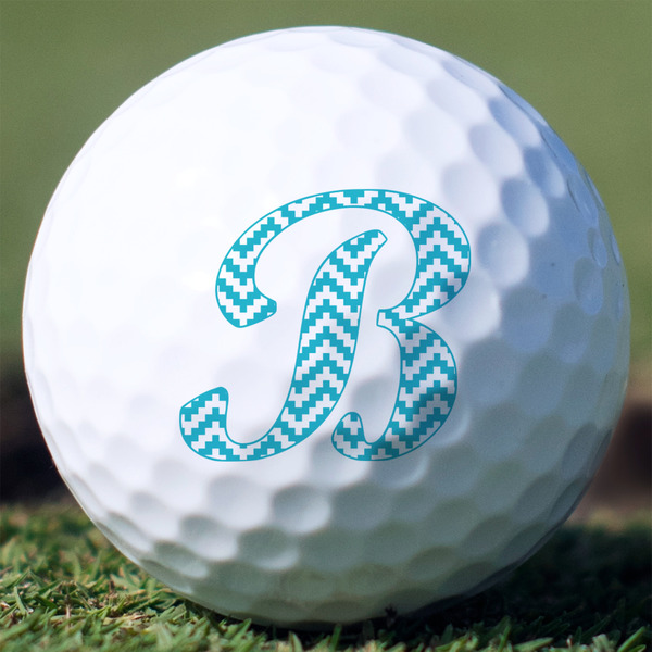 Custom Pixelated Chevron Golf Balls - Titleist Pro V1 - Set of 3 (Personalized)