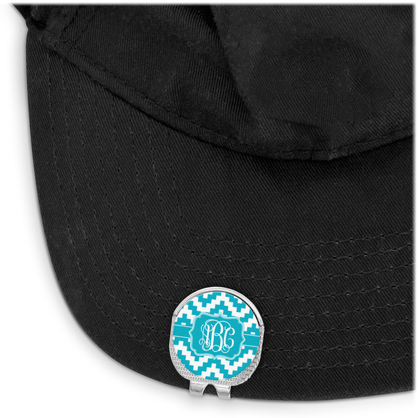 Pixelated Chevron Golf Ball Marker Hat Clip - Main